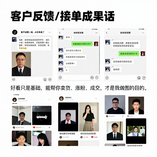 图8：客户反馈/接单成果图——用结果说话